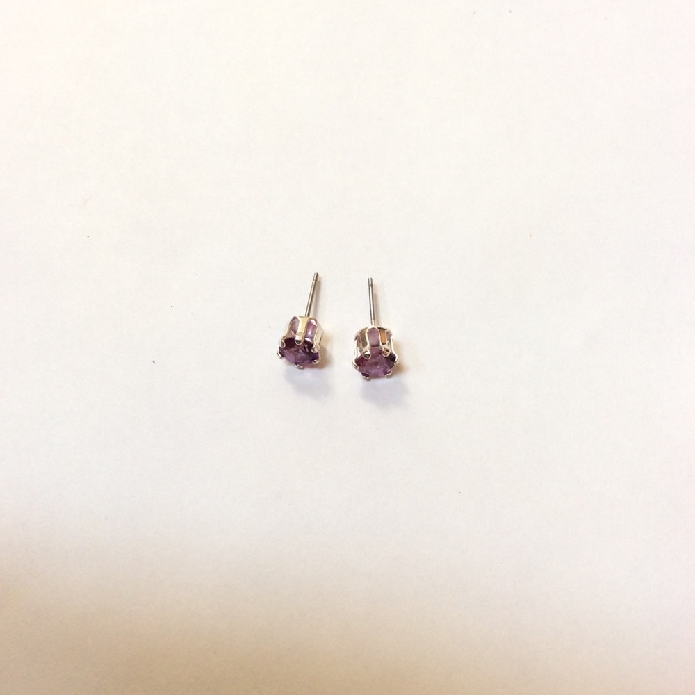 Purple earrings